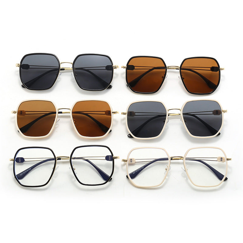 Damen Modische Sonnenbrille mit eckigem Design und stylischem Rahmen Karnz