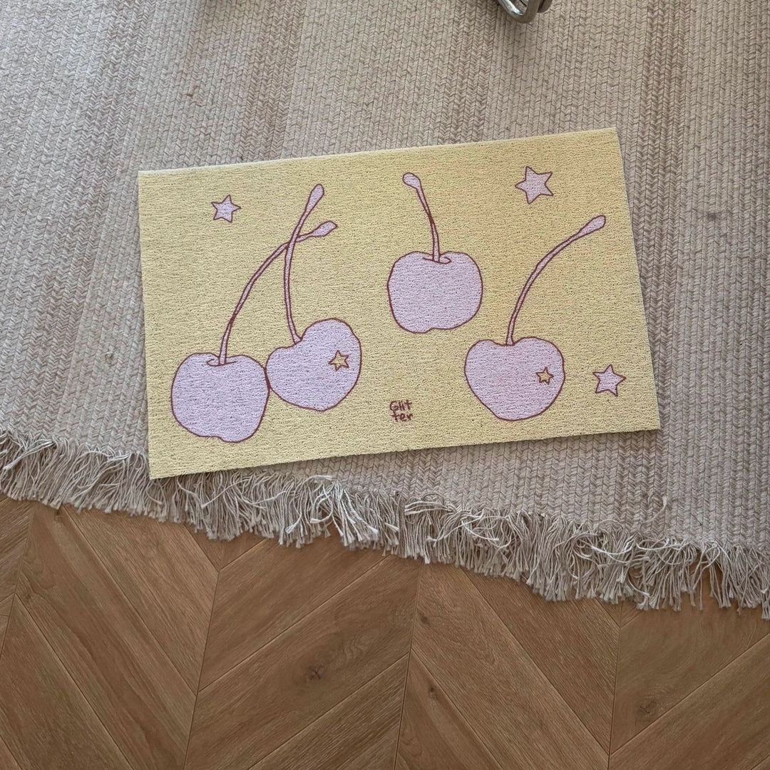 Dekorative Apfel-Themen-Bodenmatte für Zuhause