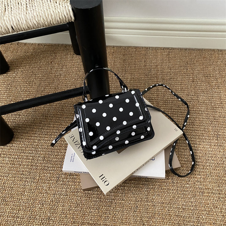 Polka Dot Muster Mini Umhängetasche
