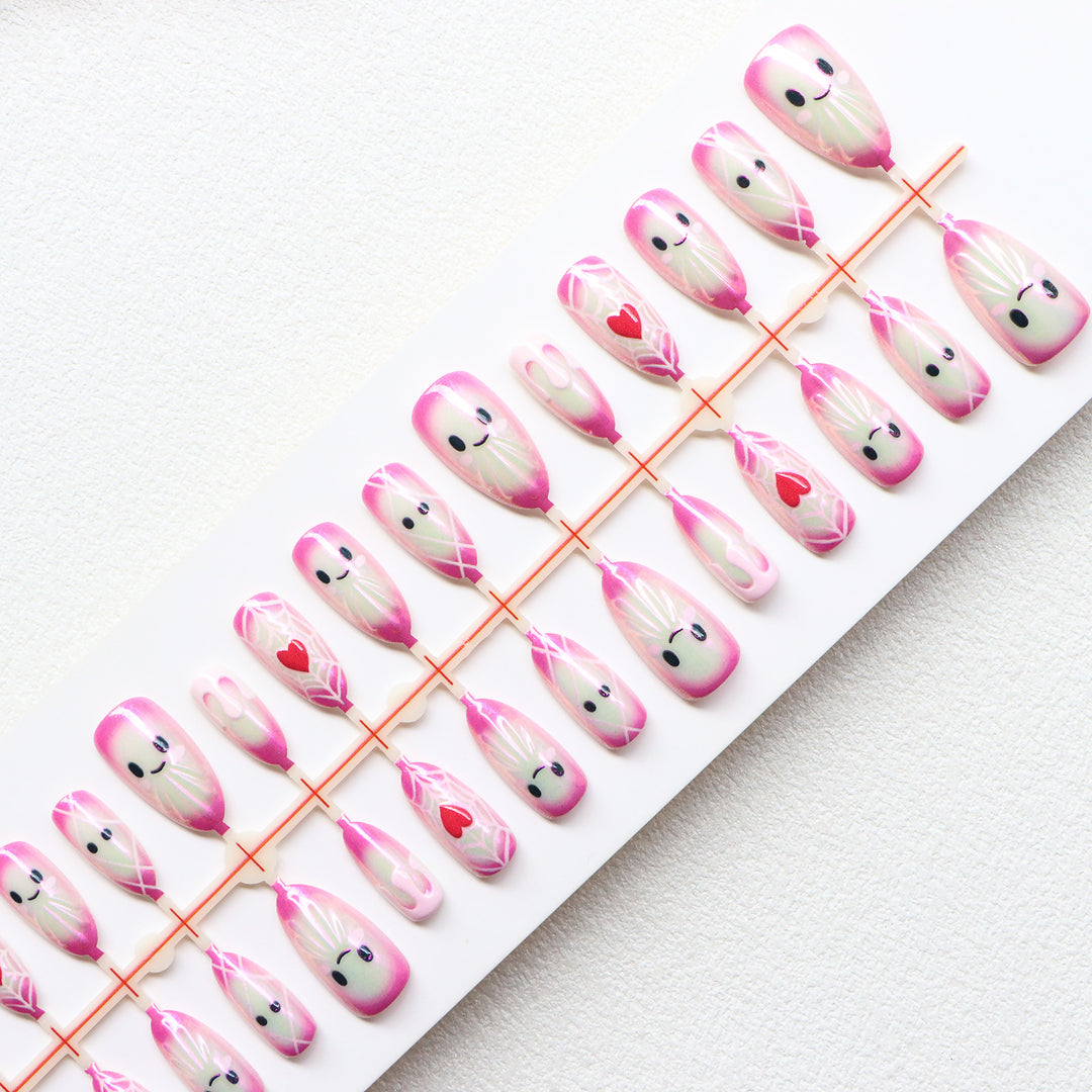 Verspielt Charakter Press-On Nail Art Set Karnz