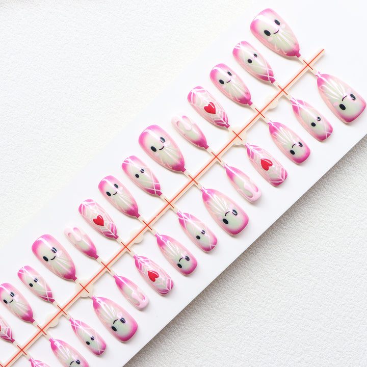 Verspielt Charakter Press-On Nail Art Set Karnz