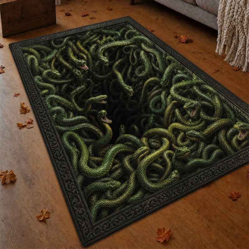 3D Schlangen Design Teppich für Wohnkultur