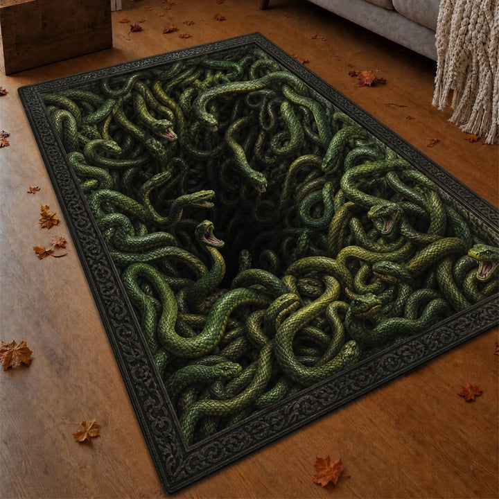 3D Schlangen Design Teppich für Wohnkultur