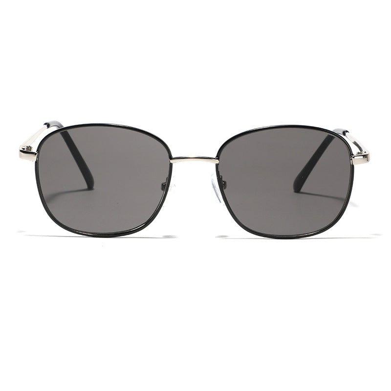 Damen stilvolle quadratische Sonnenbrille mit elegantem Metallrahmen Karnz