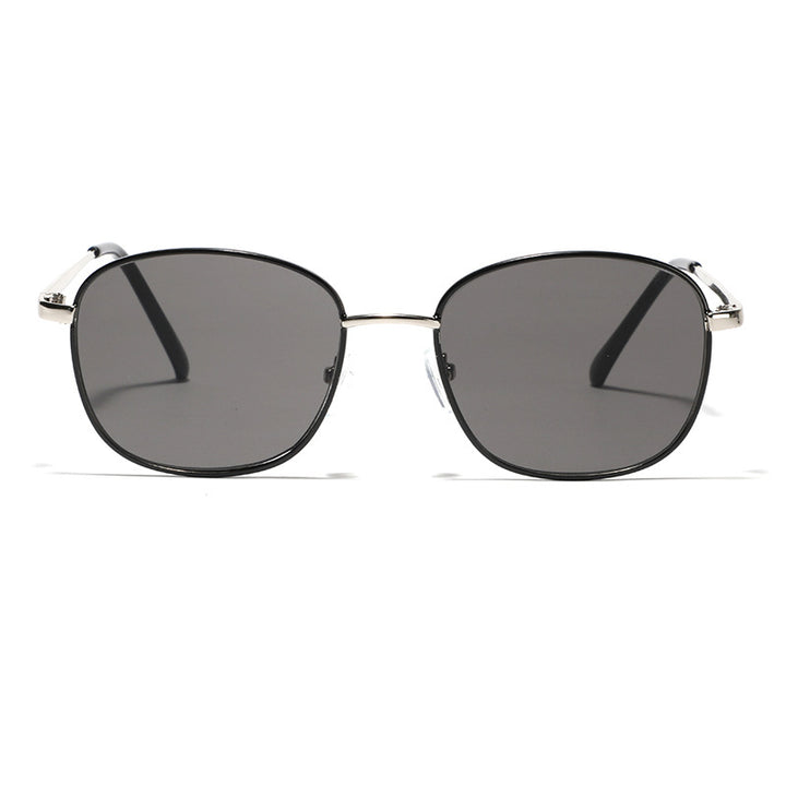 Damen stilvolle quadratische Sonnenbrille mit elegantem Metallrahmen Karnz