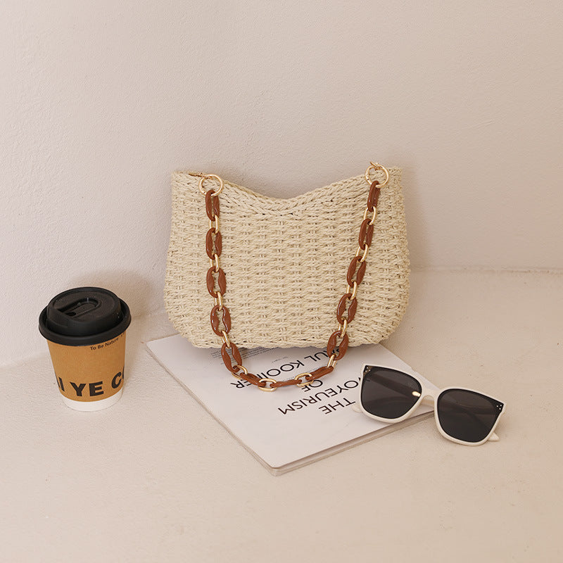 Damen Handtasche mit elegantem Kettenhenkel Karnz