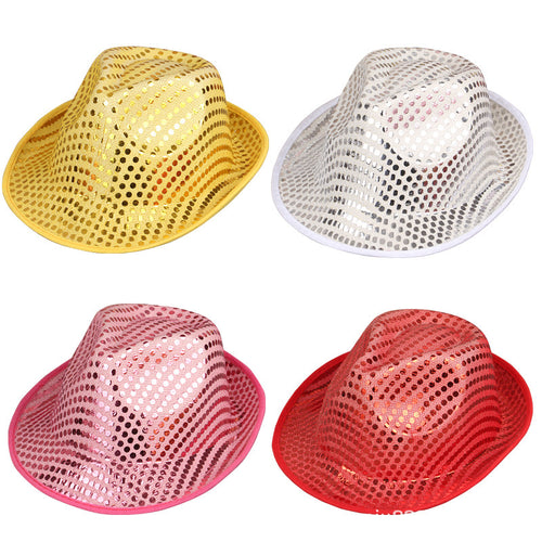 Schimmernder Party Fedora Hut