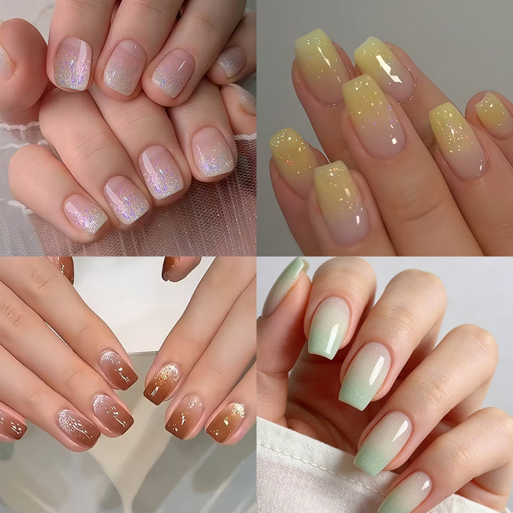 Kunstnägel mit Glitzer-Gradient Effect Karnz