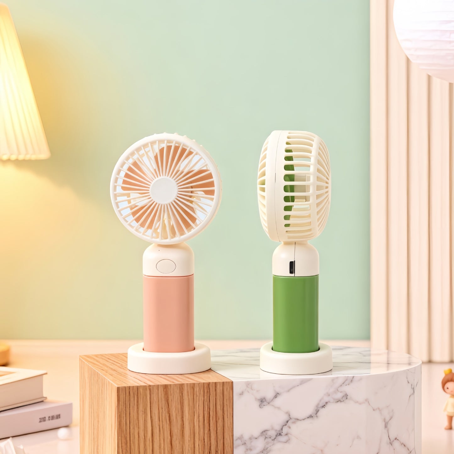 Damen Tragbarer Handventilator mit USB-Ladefunktion und ergonomischem Design Karnz