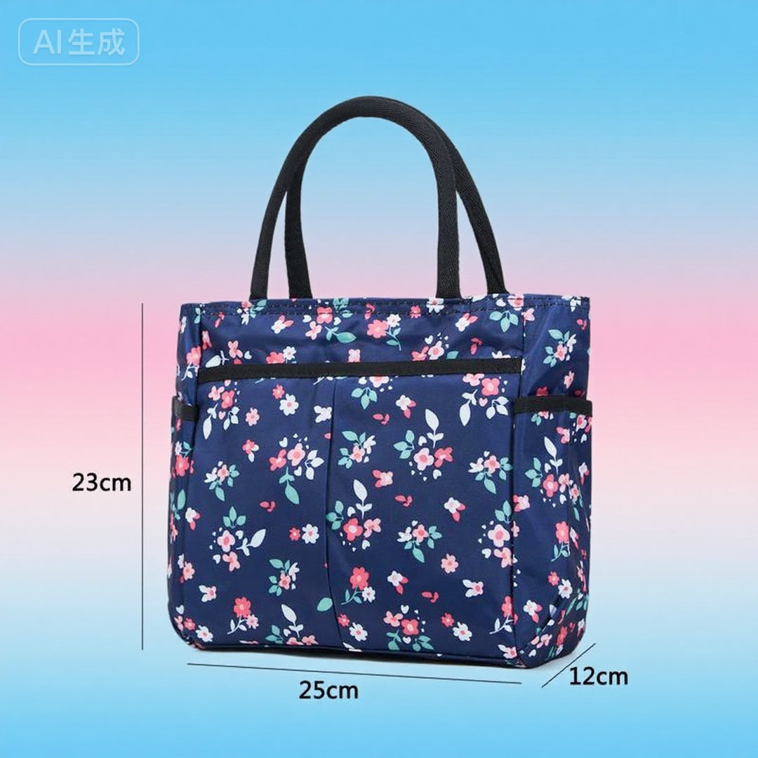 Blumenmuster Mehrfach-Taschen Einkaufsbörse Karnz