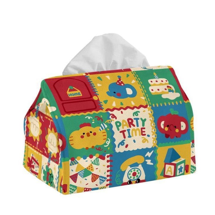 Dekorativer tissue box cover im Cartoon-Design Karnz
