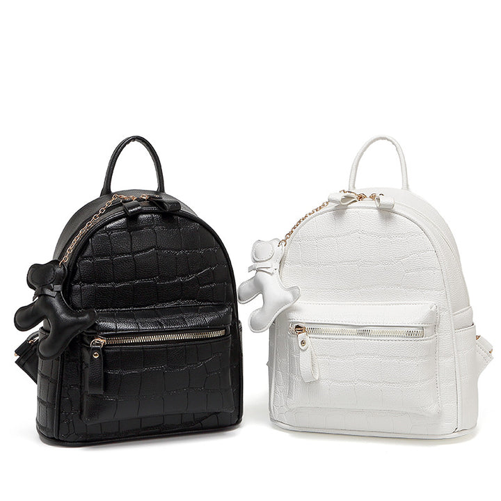 Krokodil-Prägung Mini Chic Rucksack Karnz