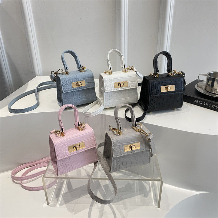 Elegante Kroko-Prägung Handtasche