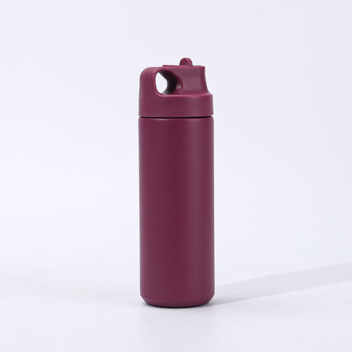Damen hochwertige Isolier-Trinkflasche mit praktischem Tragegriff Karnz