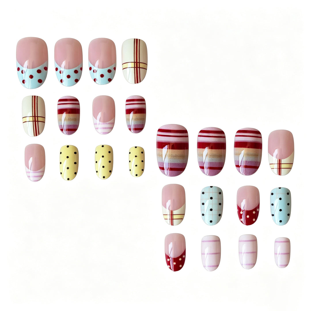 Trendiges Gemischtes Design Nagelkunst