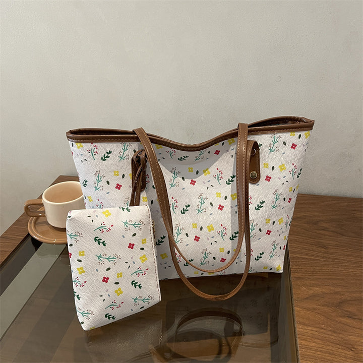 WoFloral gemusterte Strandtasche Karnz