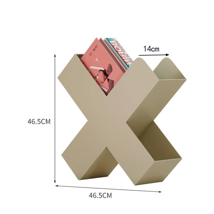 Moderner geometrischer Zeitschriftenständer