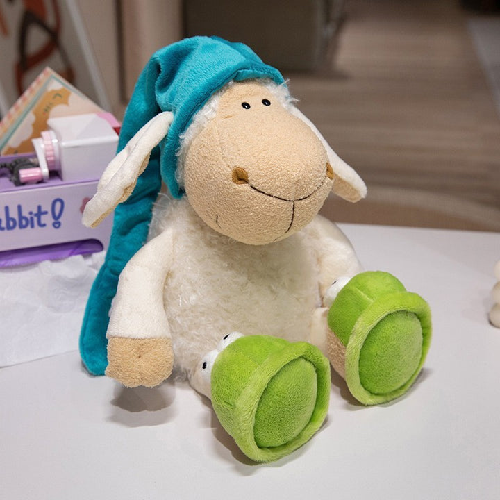 Plüsch Waschbär Weiches Fell Sitzendes Plüschtier mit besticktem Gesicht und flauschigem Schwanz Karnz