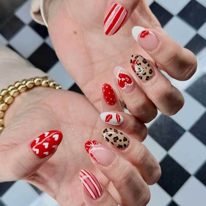 Herz-Themen Nagelkunst Set