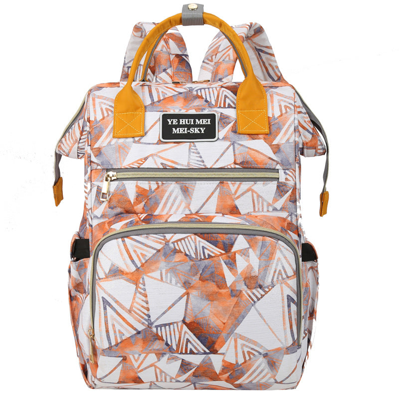Stylischer geometrischer Druck Rucksack Karnz