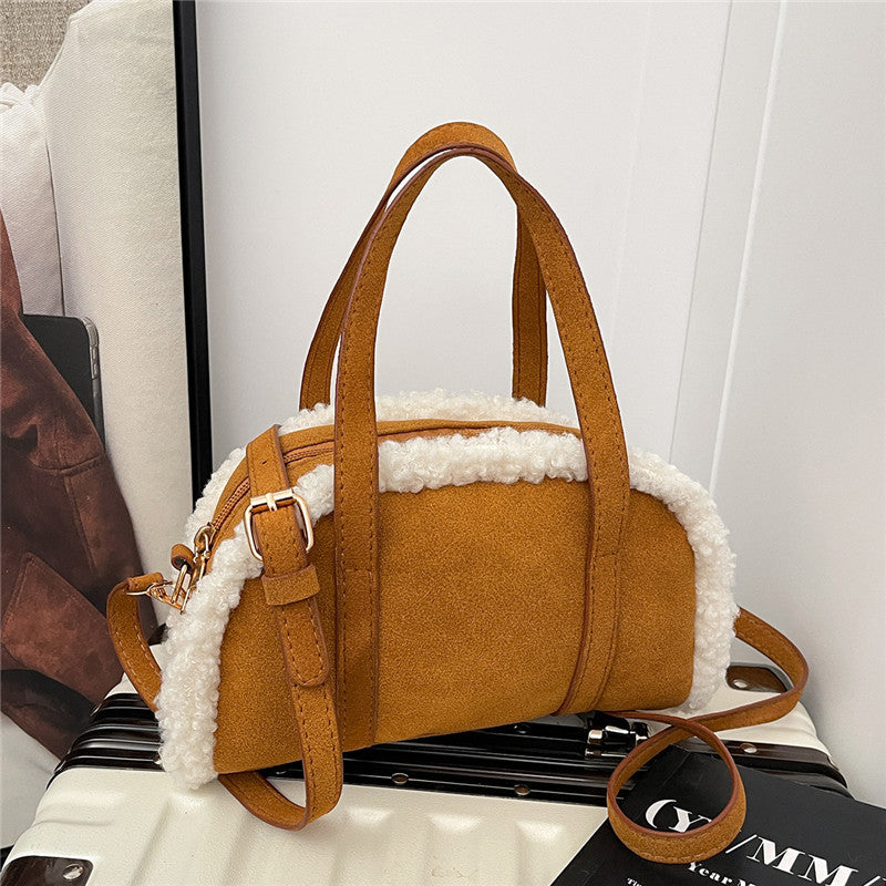 WoCozy Plüschtextur Handtasche Karnz