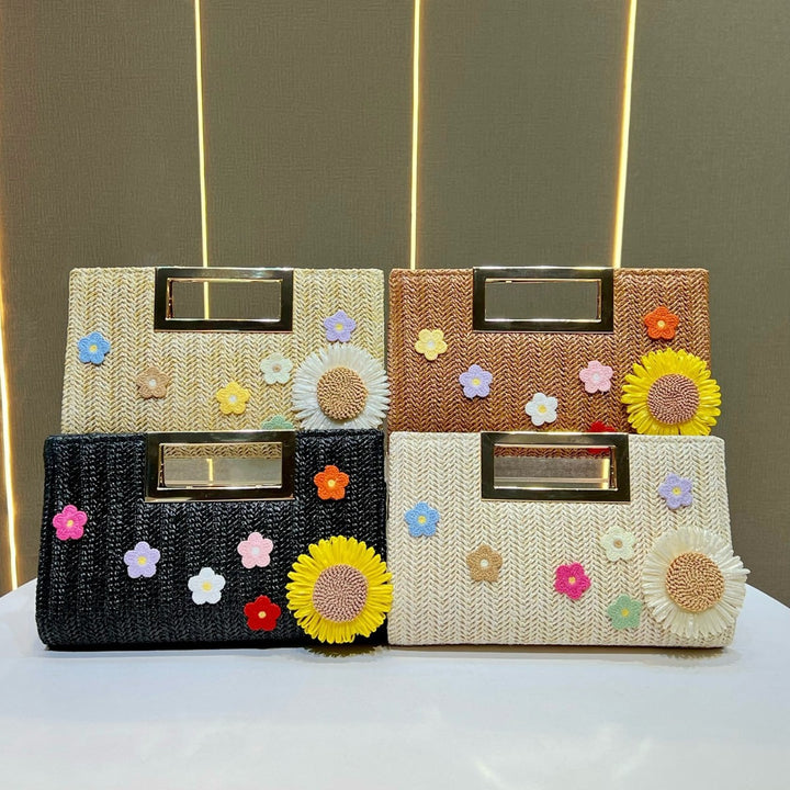 Dekorative Blumen-Handtasche