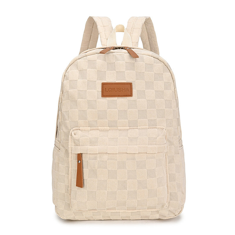 Stylischer Karomuster-Rucksack