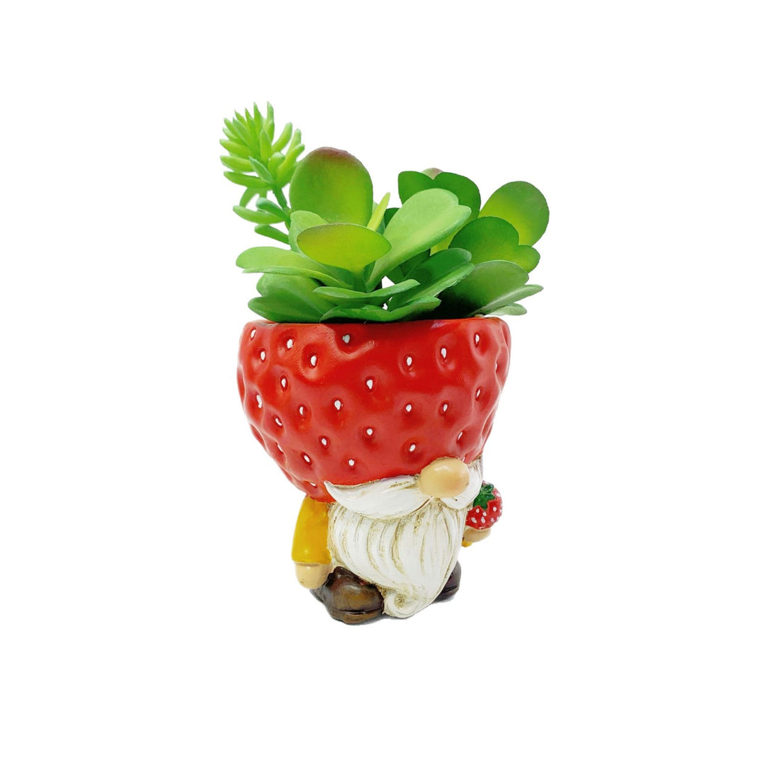 Originelle Blumentopffigur mit Zwergmotiv Karnz