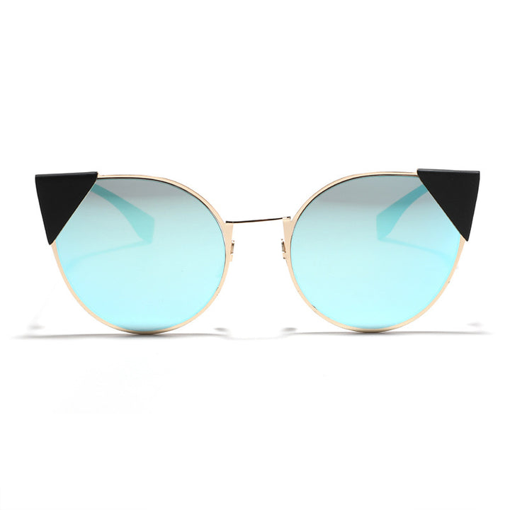 Damen modische Cat-Eye Sonnenbrille mit stilvollen Akzenten Karnz