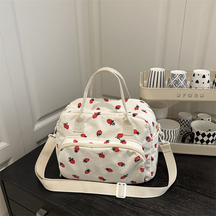 WoPlayful Erdbeer Druck Crossbody Tasche Karnz