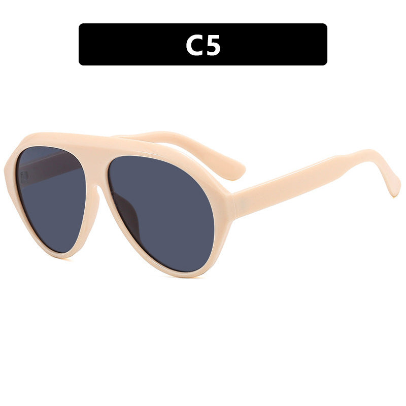 Damen sportliche Sonnenbrille mit innovativem Rahmen Karnz