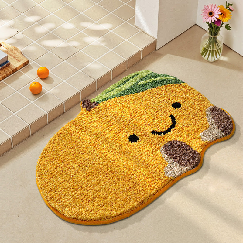 Dekorativer Zitronenförmiger Teppich für die Home Decor