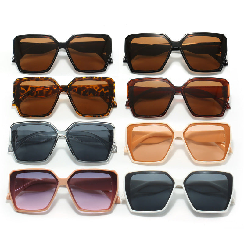 Damen modische geometrische Sonnenbrille im urbanen Stil Karnz