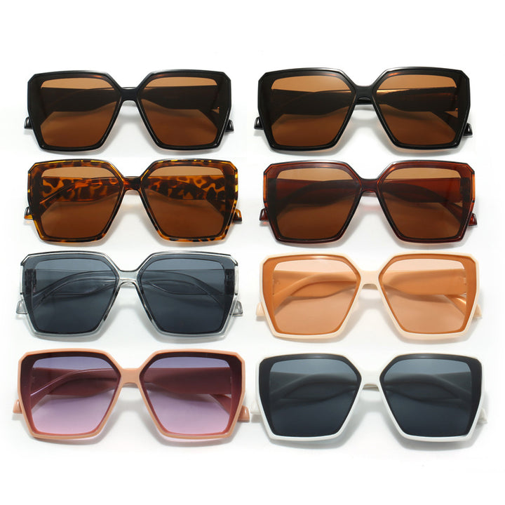 Damen modische geometrische Sonnenbrille im urbanen Stil Karnz