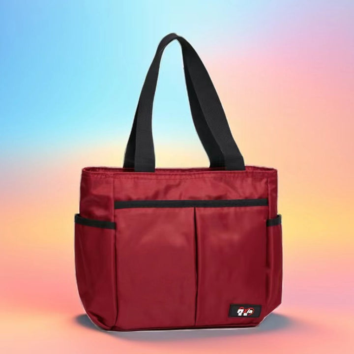 Stylische gestreifte Mehrfach-Tasche Karnz