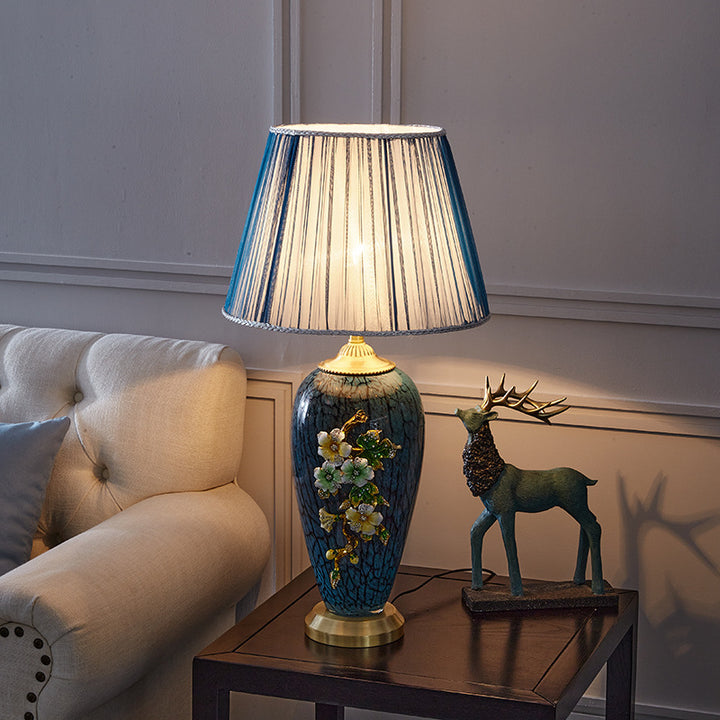 Verschnörkelte Blumentischlampe