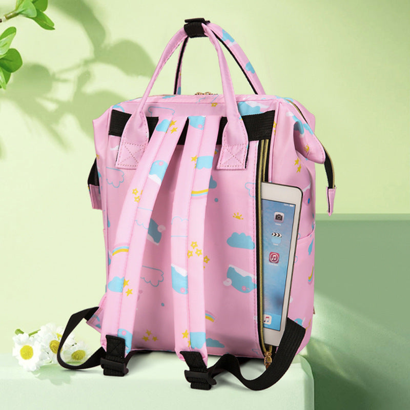 Verspielt bedruckter multifunktionaler Baby-Rucksack Karnz