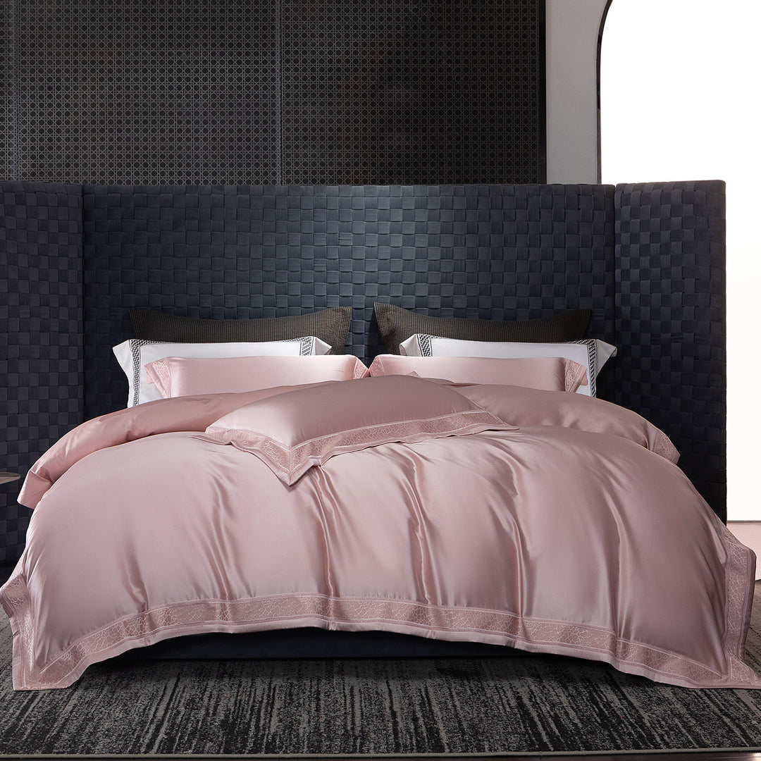 Luxuriös Seidiger Satin Bettbezug Set