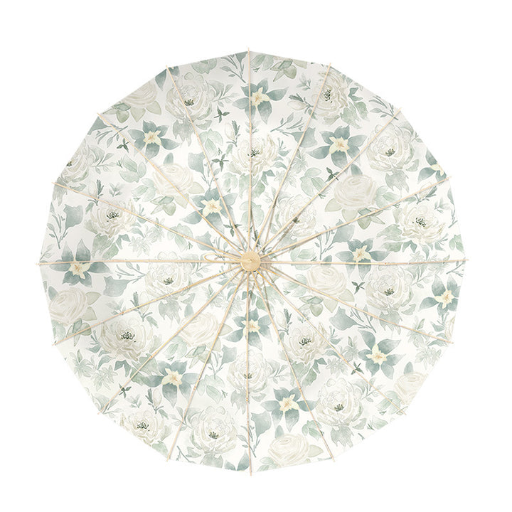 Damen eleganter Blumen-Regenschirm Karnz