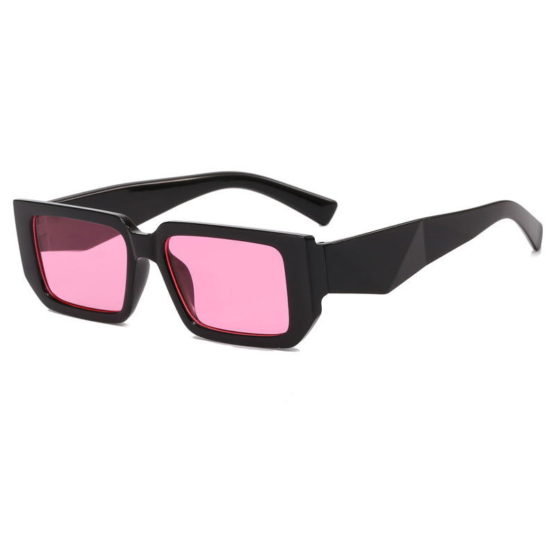 Damen Modische Rechteck-Sonnenbrille mit ausgefallenem Rahmen Karnz