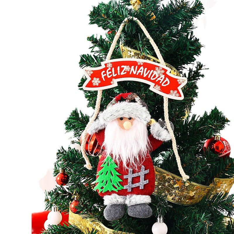 Deckendekoration mit Weihnachtsmann-Motiv Karnz