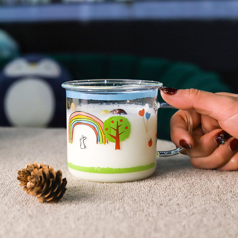 Damen kreativer Trinkbecher mit buntem Motiv Karnz