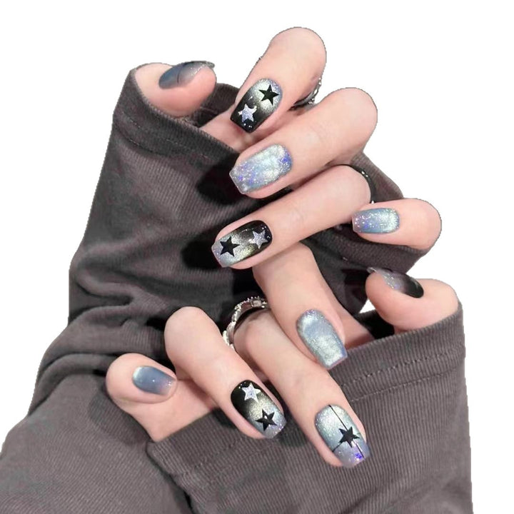 Sternennacht-Themen Press-On Nagelkunst Set Karnz