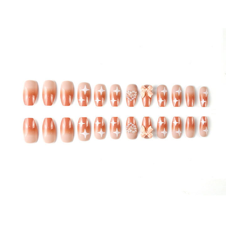 Elegantes dekoratives Press-On-Nagelset