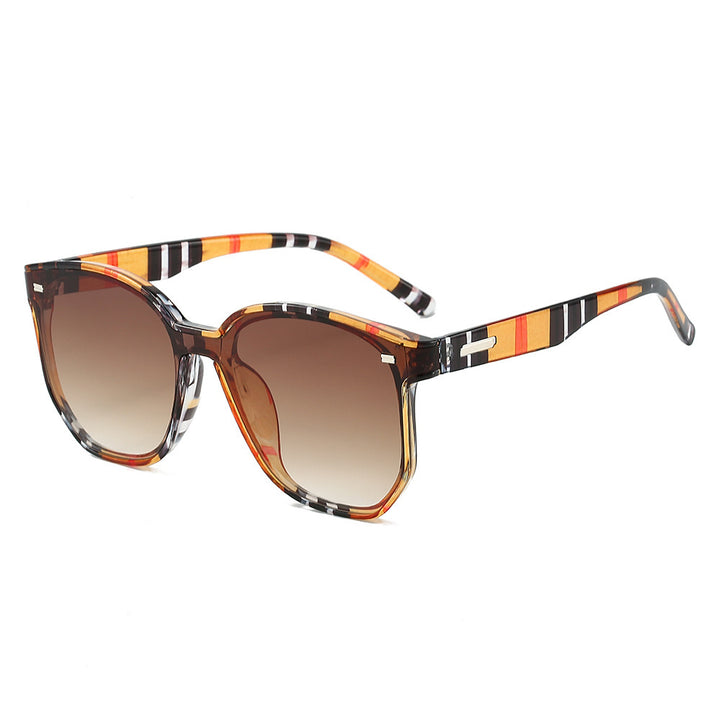 Geometrischer Rahmen Oversized Sonnenbrille Karnz