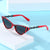 Damen Cat-Eye Sonnenbrille mit stilvollen Kettenakzenten Karnz