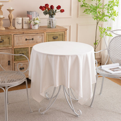 Elegante runde Tischdecke