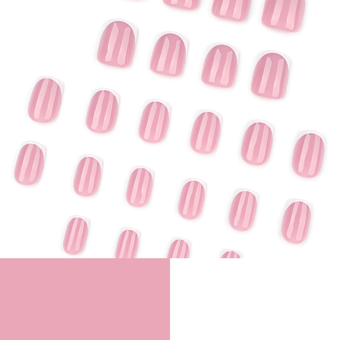 Klassische French-Tip Nagelkunst Karnz