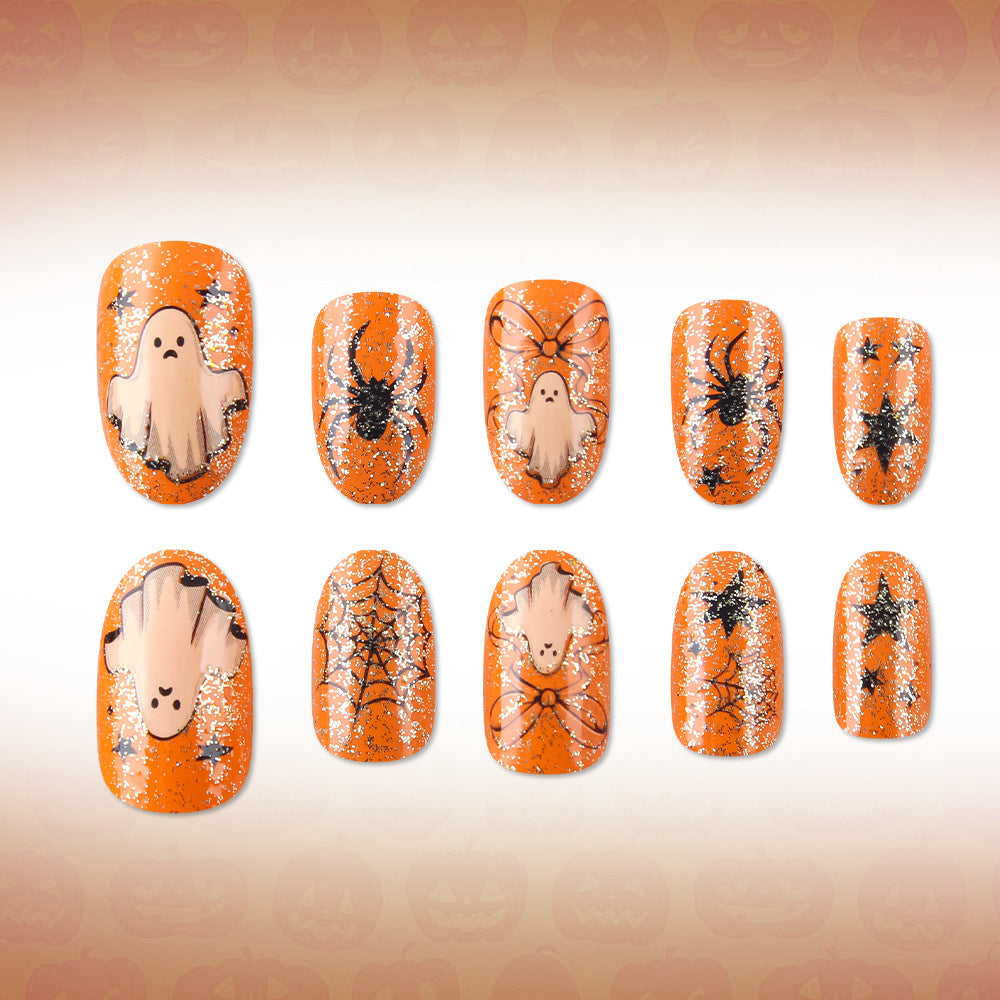Spooky Themed Glitter Nagelkunst Set Karnz