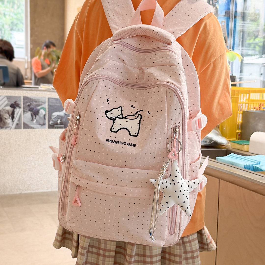 Grafische Katzen-Themen-Rucksack Karnz